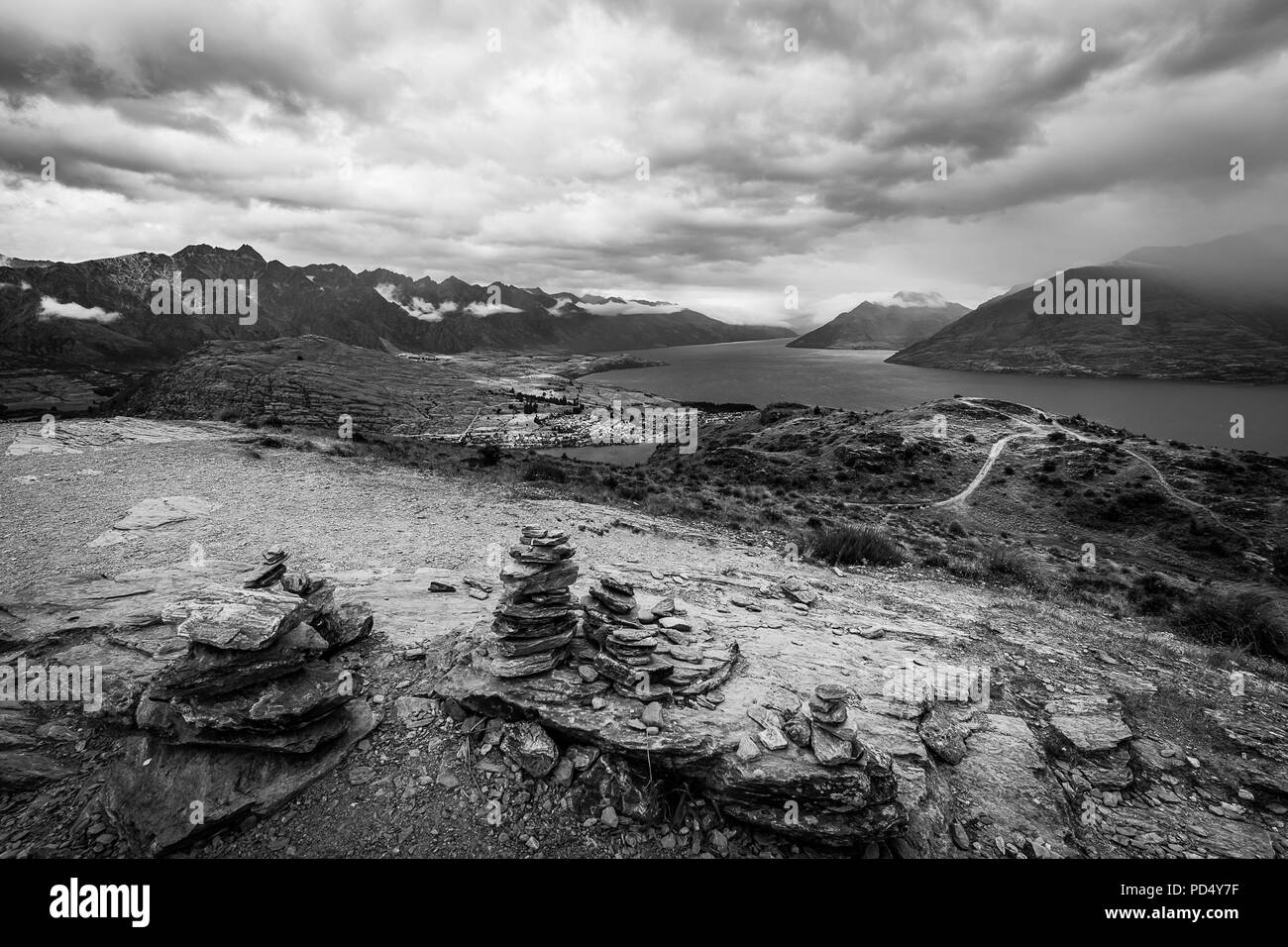 Queenstown Hill Trail Banque D'Images