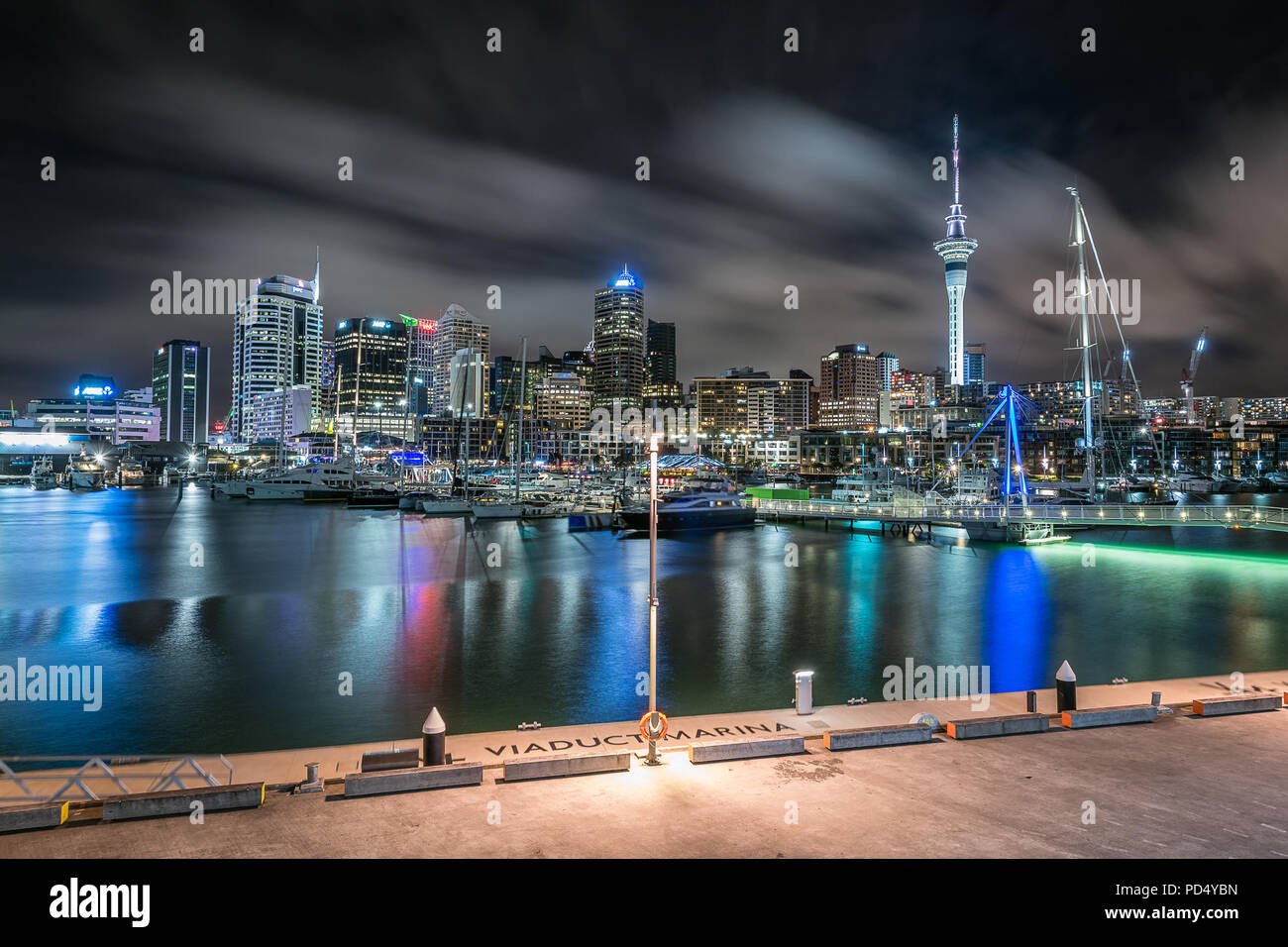 , Auckland Viaduct Harbour Banque D'Images