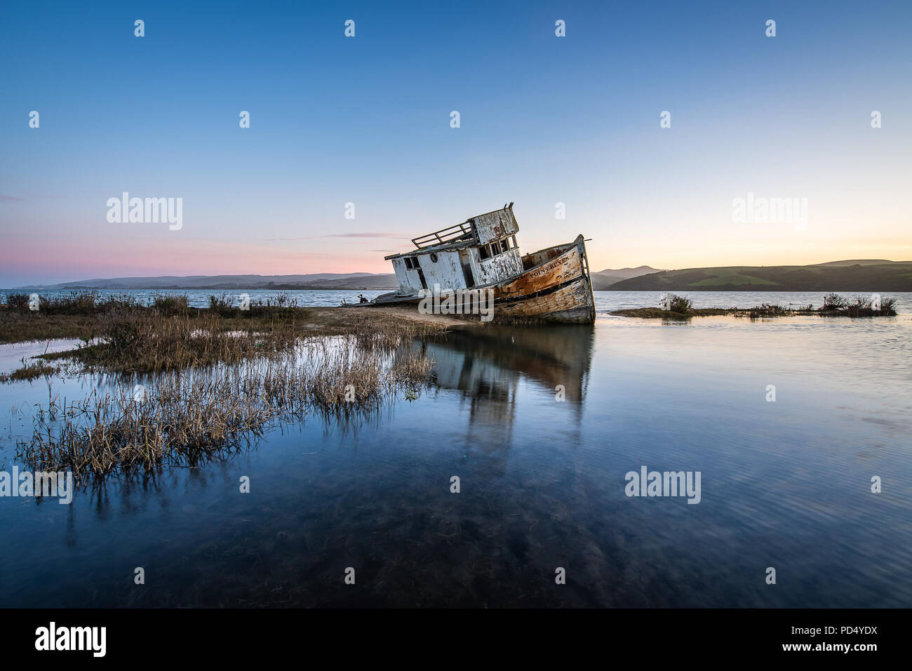 Le Shipwreck Point Reyes Banque D'Images