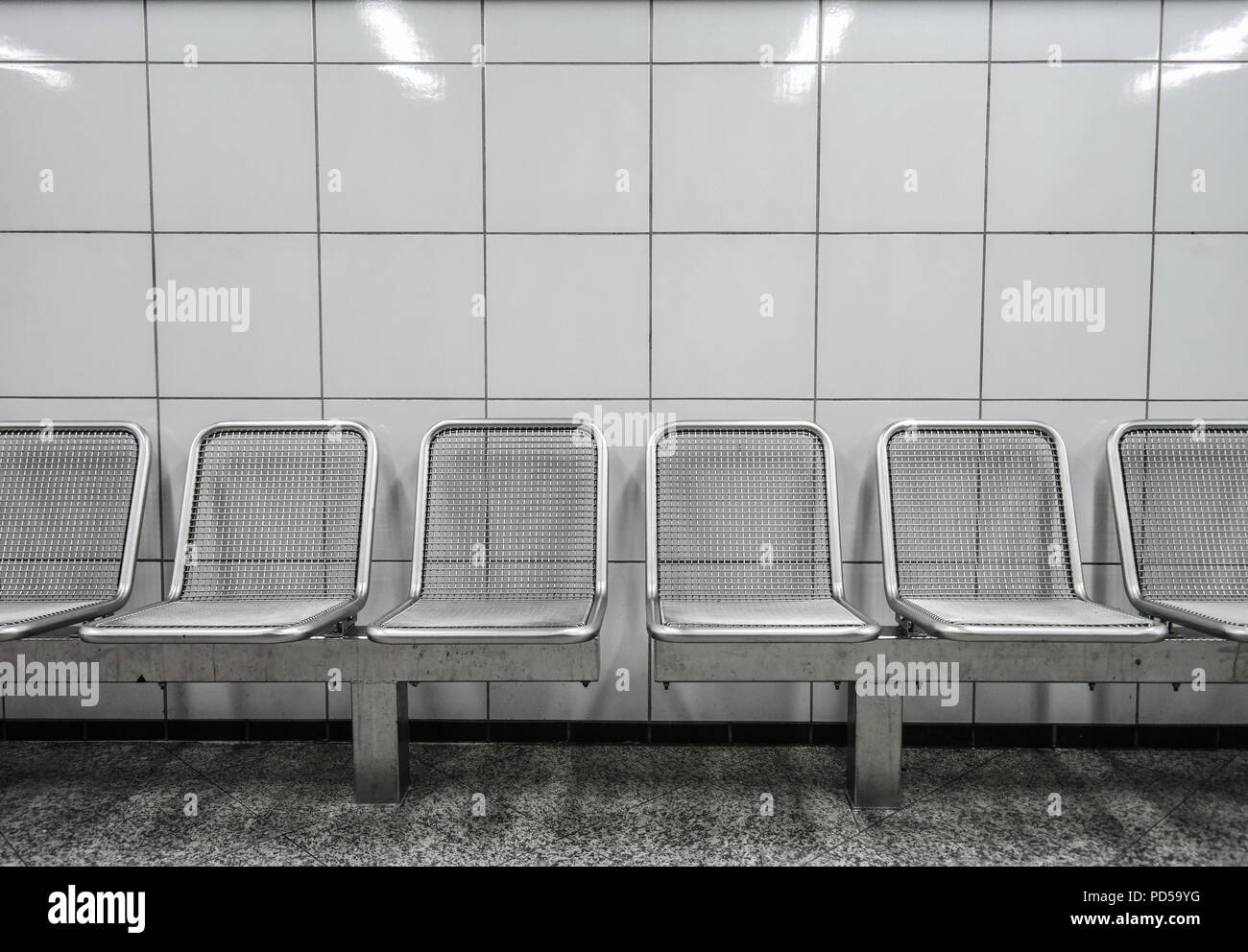 Berlin, U-Bahn, BVG, Sitze Banque D'Images