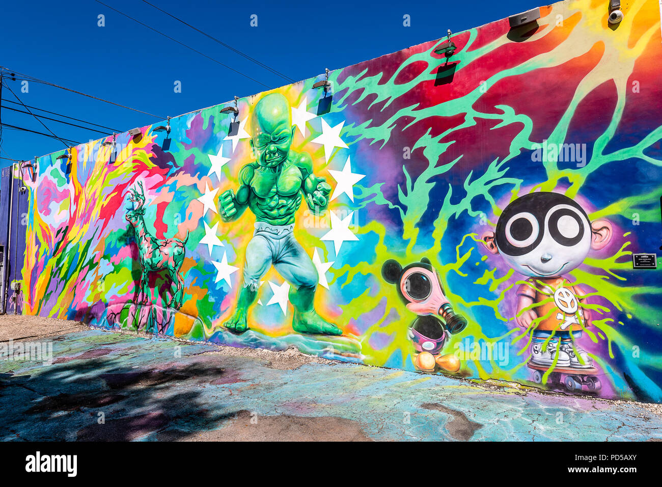 Les murs Wynwood Banque D'Images