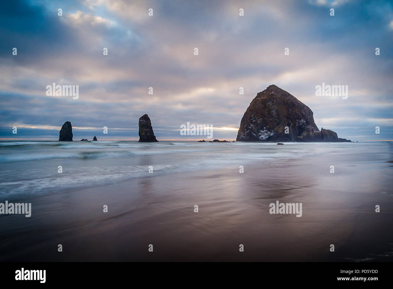 Cannon Beach at Sunset Banque D'Images