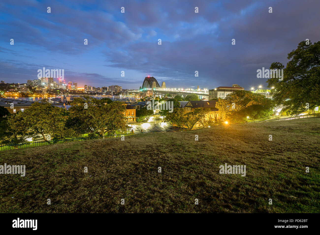 Observatory Hill à Heure Bleue Banque D'Images