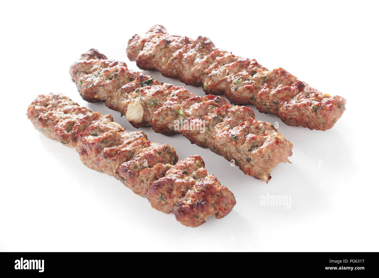 Agneau kofta kofte indiennes shish kebab Banque D'Images