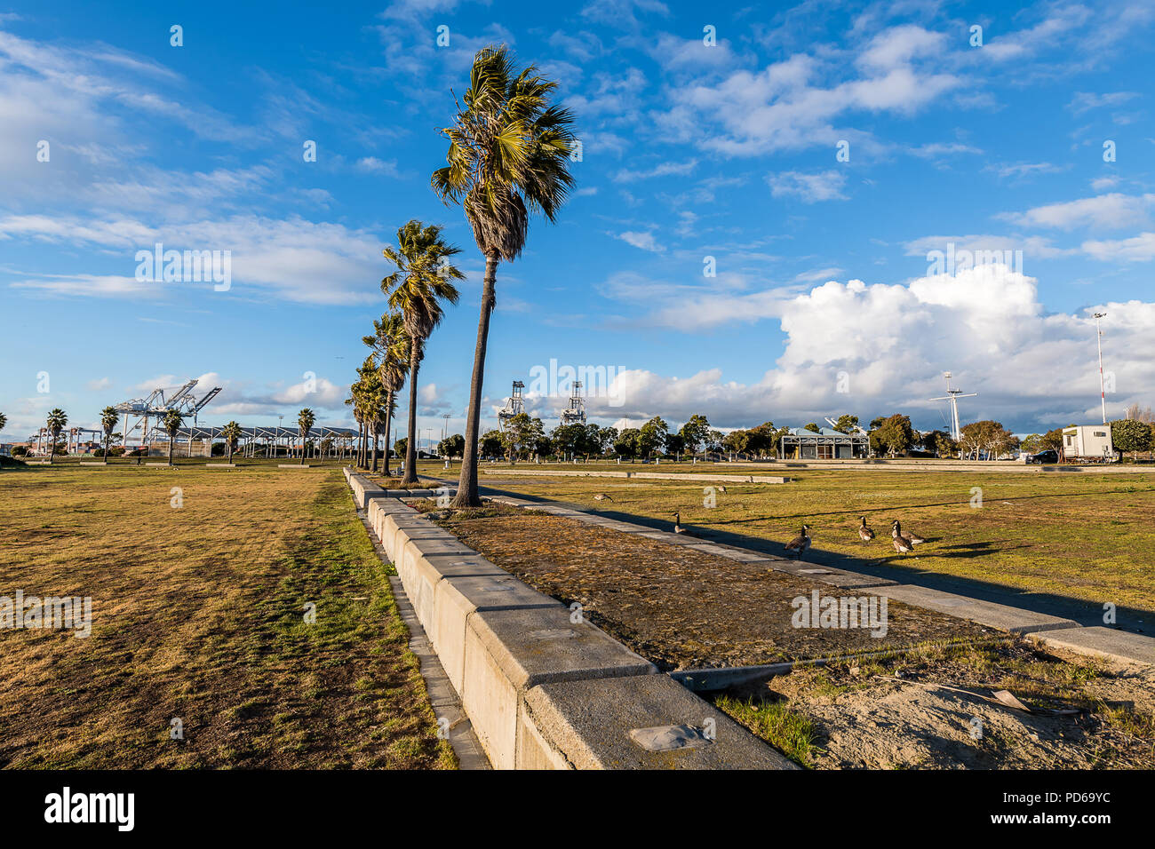 Parc Littoral Port moyen Banque D'Images