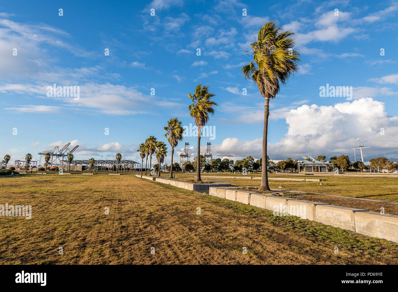 Parc Littoral Port moyen Banque D'Images