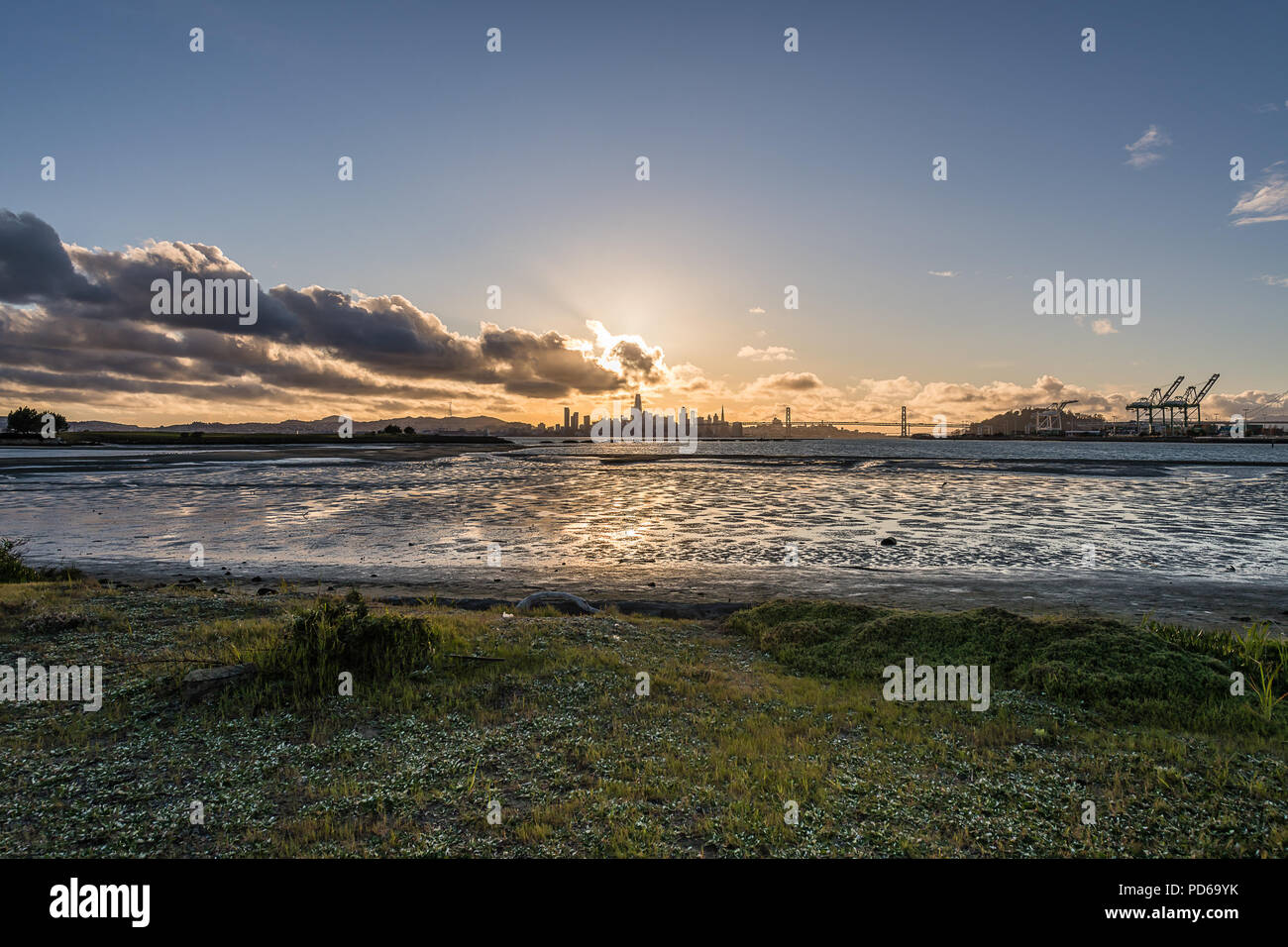 Parc Littoral Port moyen Banque D'Images
