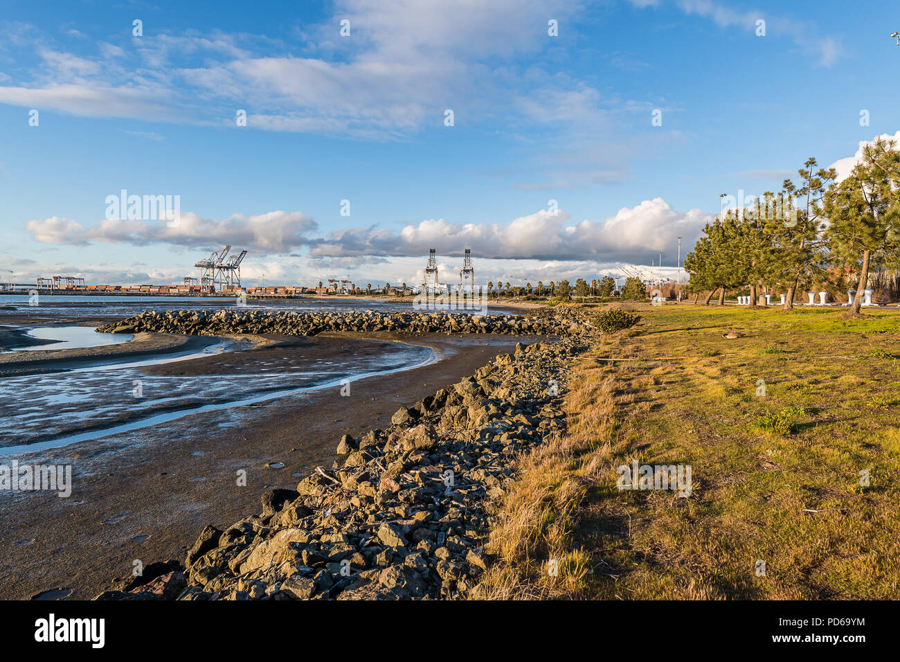 Parc Littoral Port moyen Banque D'Images