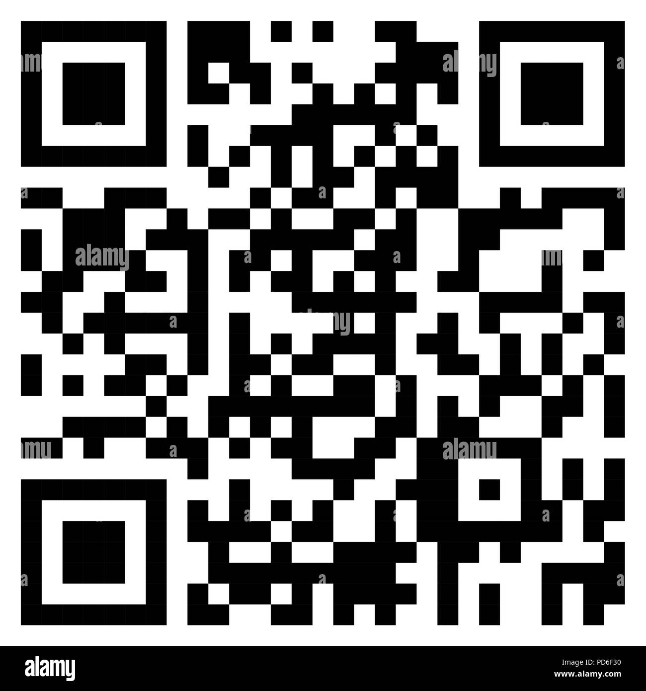 QR code noir moderne sur fond blanc pour la numérisation avec le téléphone mobile. Illustration de Vecteur