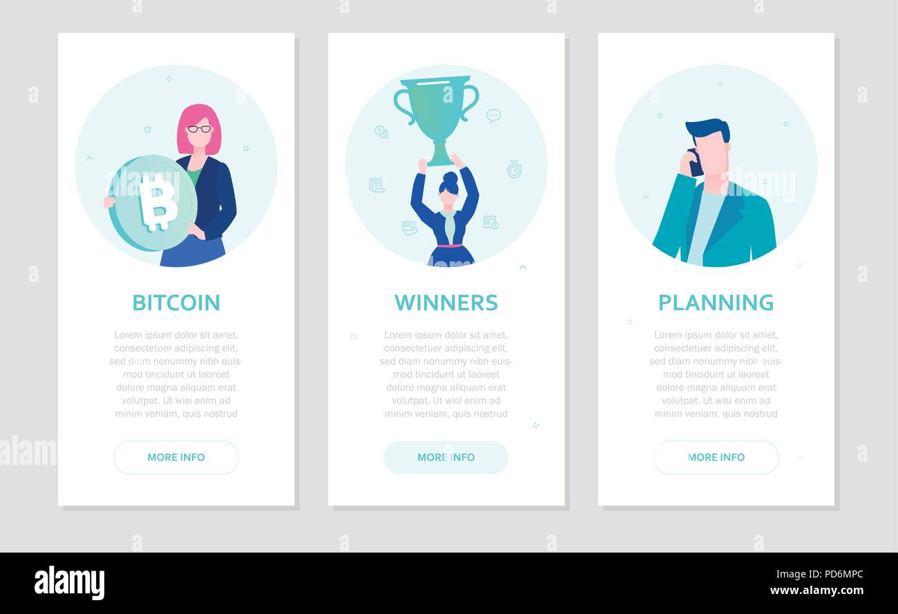 Finances - série de télévision style design bannières Illustration de Vecteur