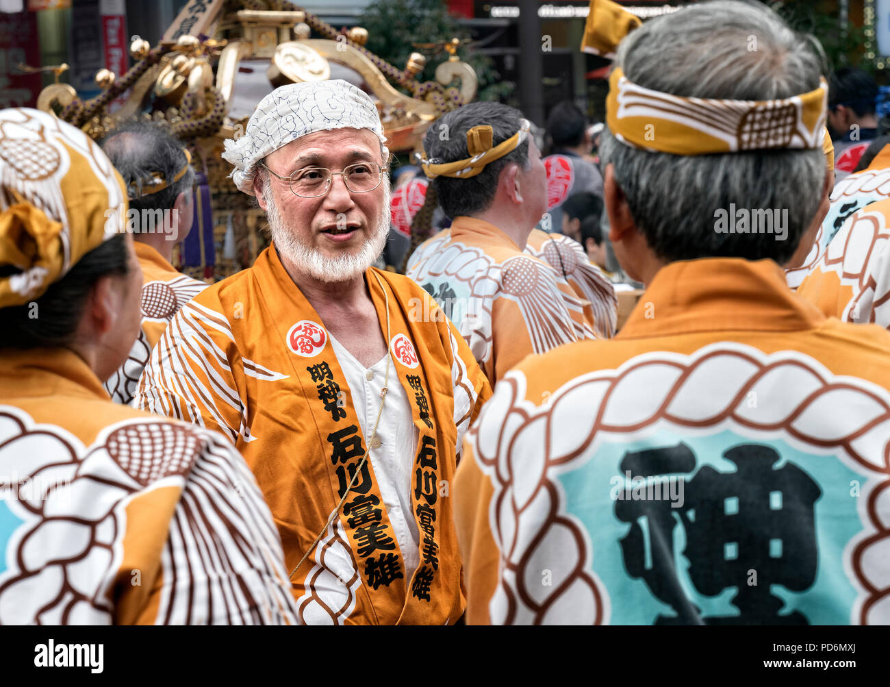 L'île de Honshu, Japon, Tokyo, Kanto, festival, le Kanda matsuri. Banque D'Images