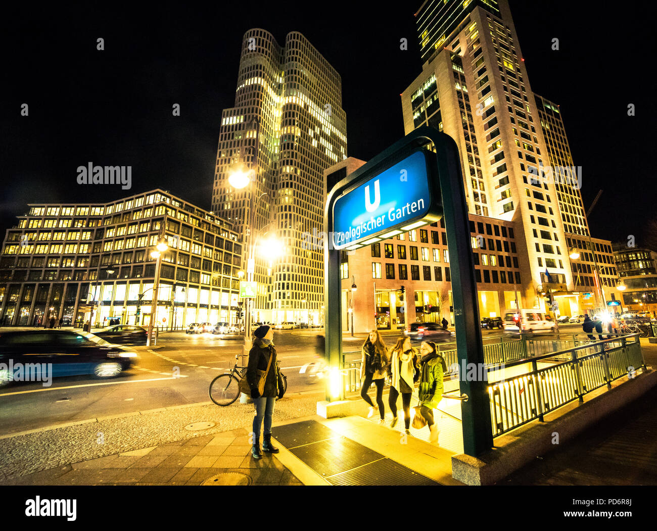 U-Bahn-Station Berlin Charlottenburg Banque D'Images
