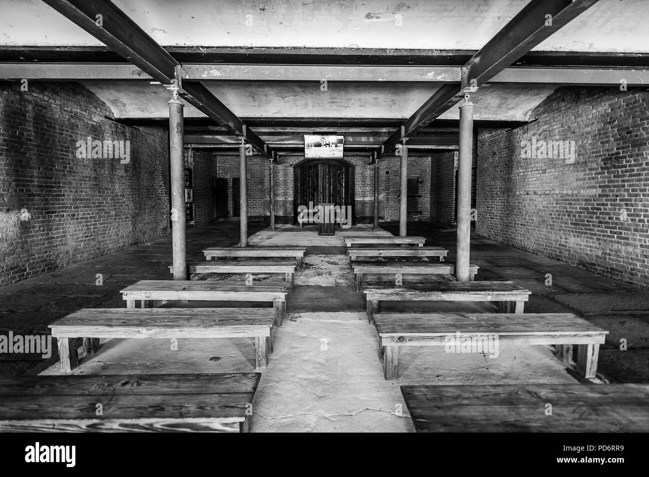 À l'intérieur de Fort Zachary Taylor Historic State Park Banque D'Images