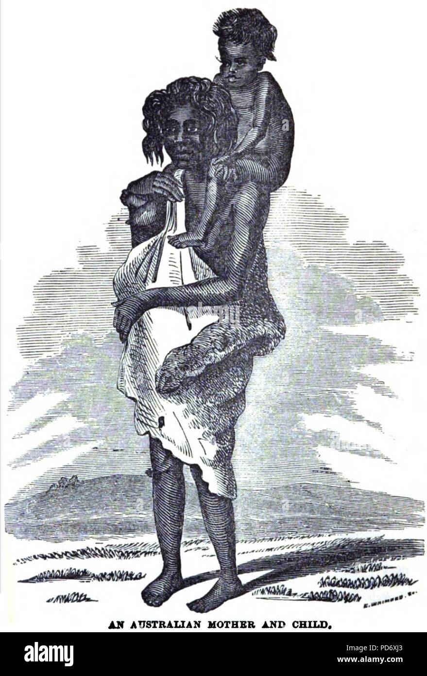 Une mère et enfant (août 1853, X, p.84). Banque D'Images