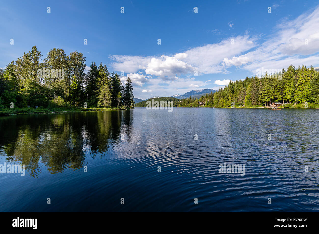 Vue de la vallée de l'Alta Lake Trail Banque D'Images