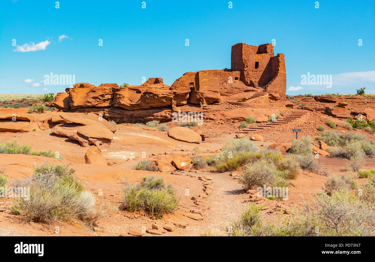 Wupatki National Monument, Arizona, Wukoki Pueblo Banque D'Images