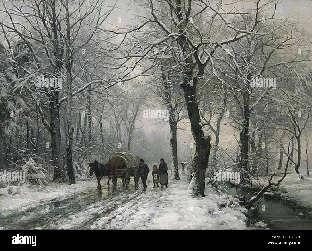 Andersen-Lundby Anders comme soir tombe. Banque D'Images