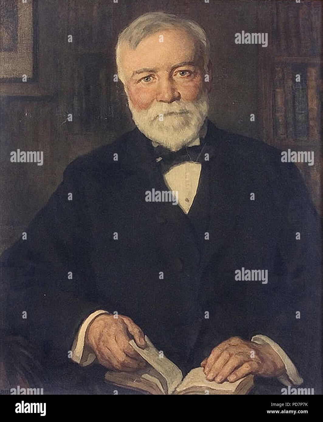 Andrew Carnegie par Francis Luis Mora.. Banque D'Images