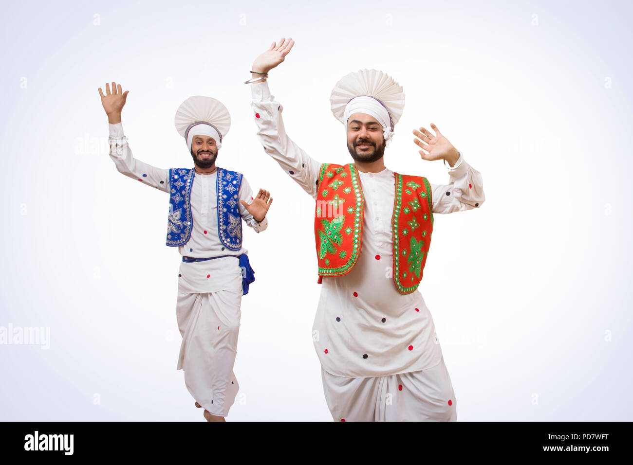 Les hommes sikhs Dancing Banque D'Images Les hommes sikhs Dancing Banque D'Images