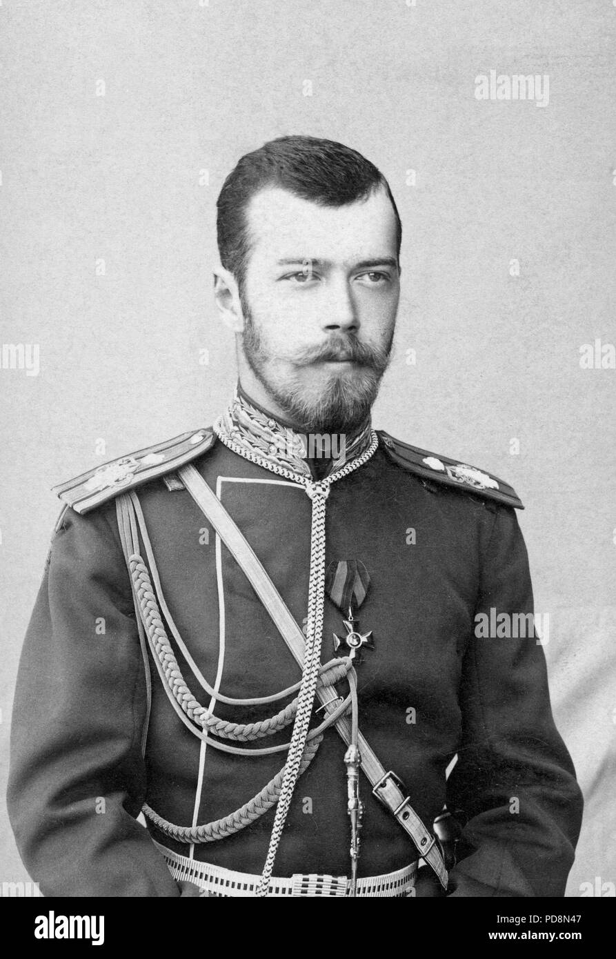 Le Tsar Nicolas II de Russie. 1868-1918. Le dernier empereur de Russie. Banque D'Images