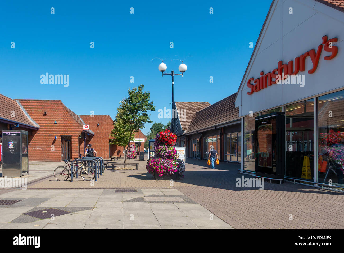 Vue d'Anders Square au centre de tonne à South Staffordshire près de Wolverhampton. Banque D'Images