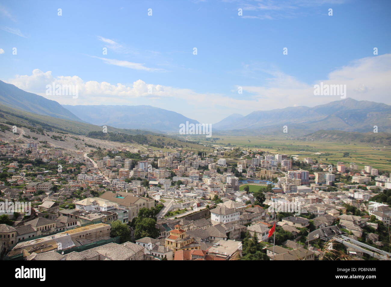 Gjirokastre en Albanie Banque D'Images