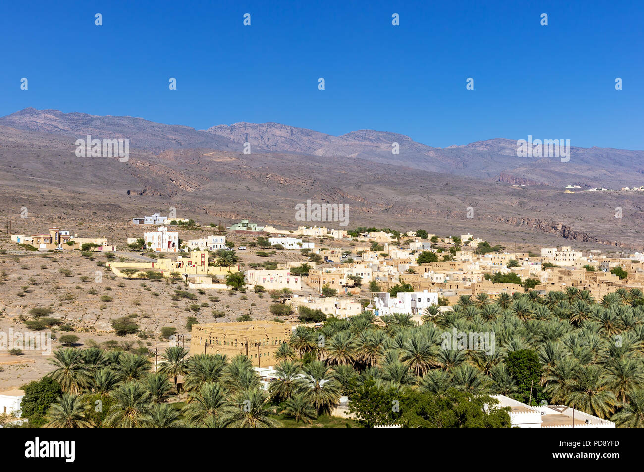 Al Hamra ville historique en Oman Banque D'Images