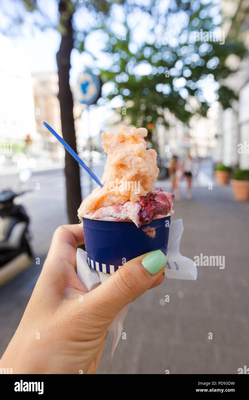 Italian ice cream Banque D'Images