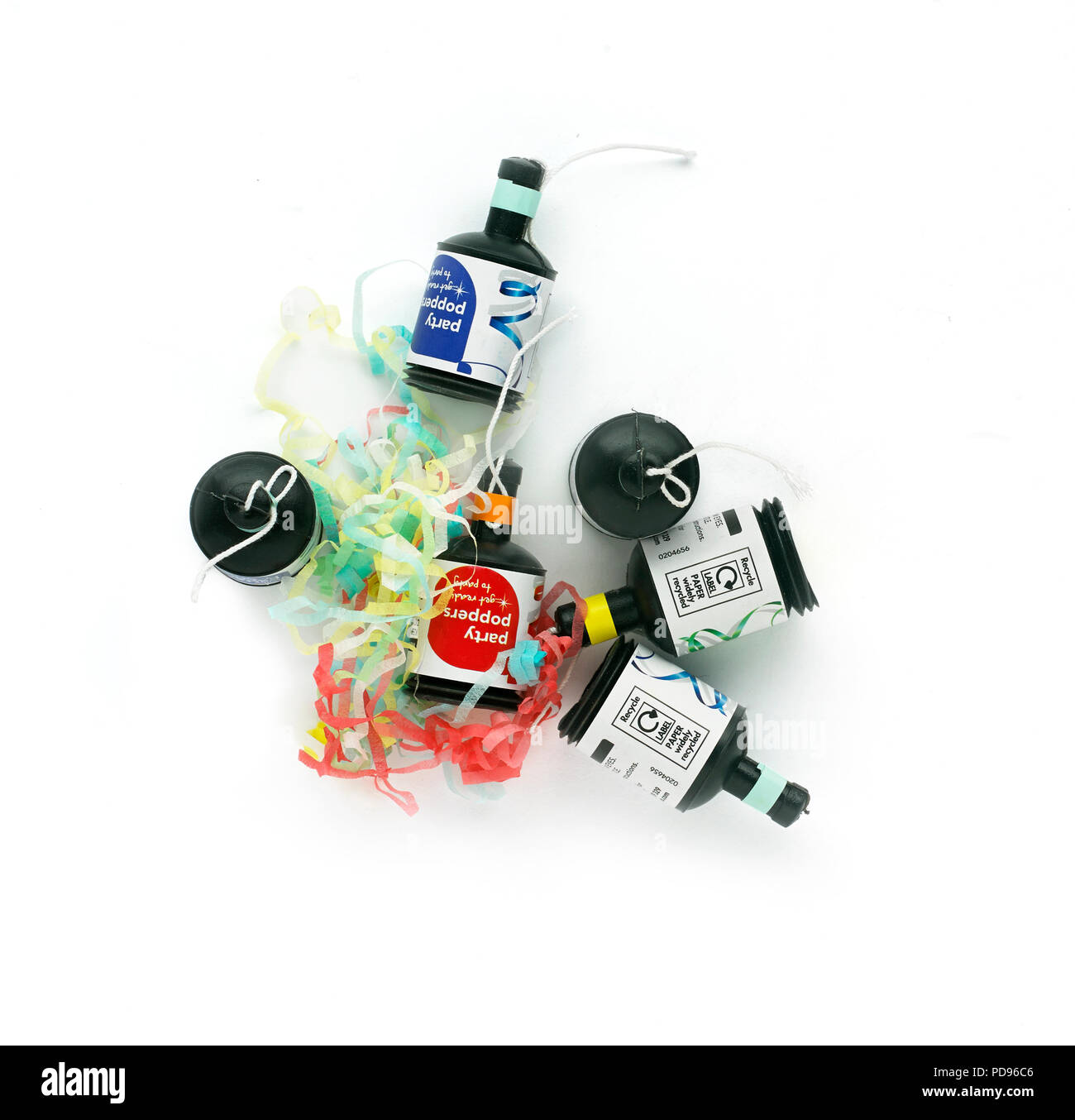 Partis poppers Banque D'Images