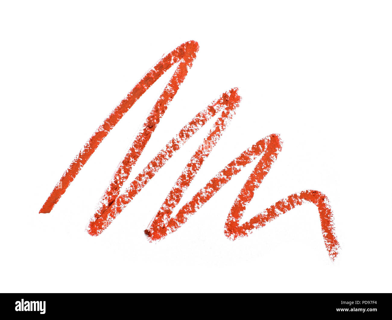 Crayon à Lèvres crayon Squiggle Banque D'Images