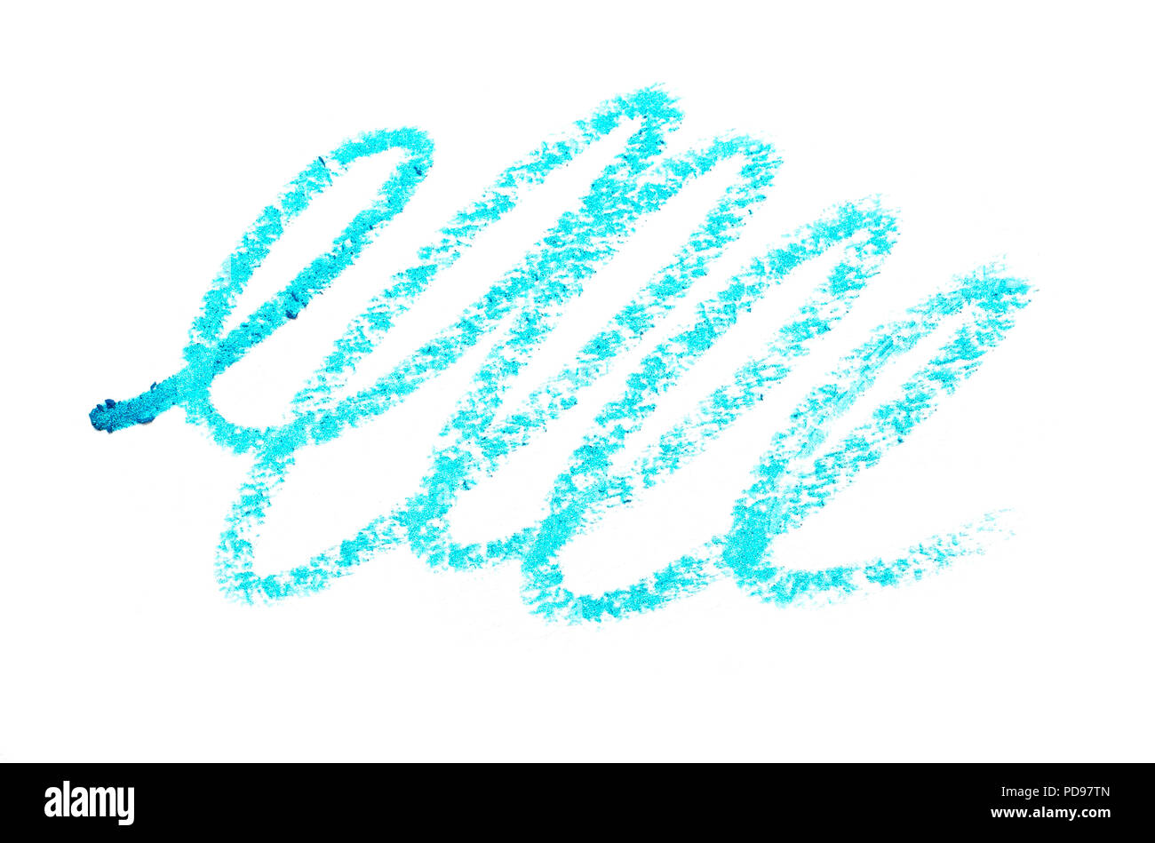 Crayon yeux Crayon Squiggle de Banque D'Images