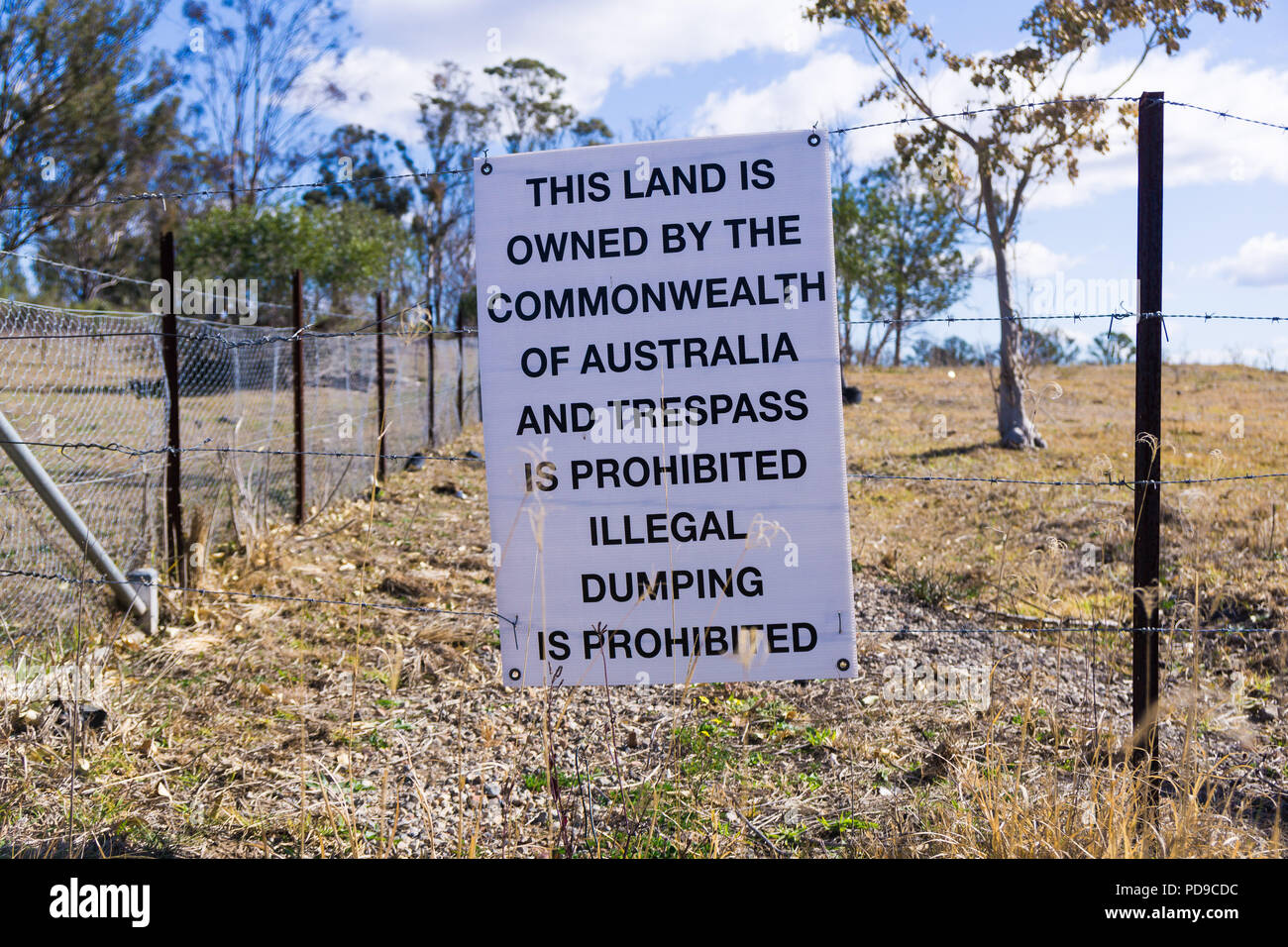 Terrain à Badgerys Creek Sydney que sera le site du nouveau Western Sydney Airport Banque D'Images