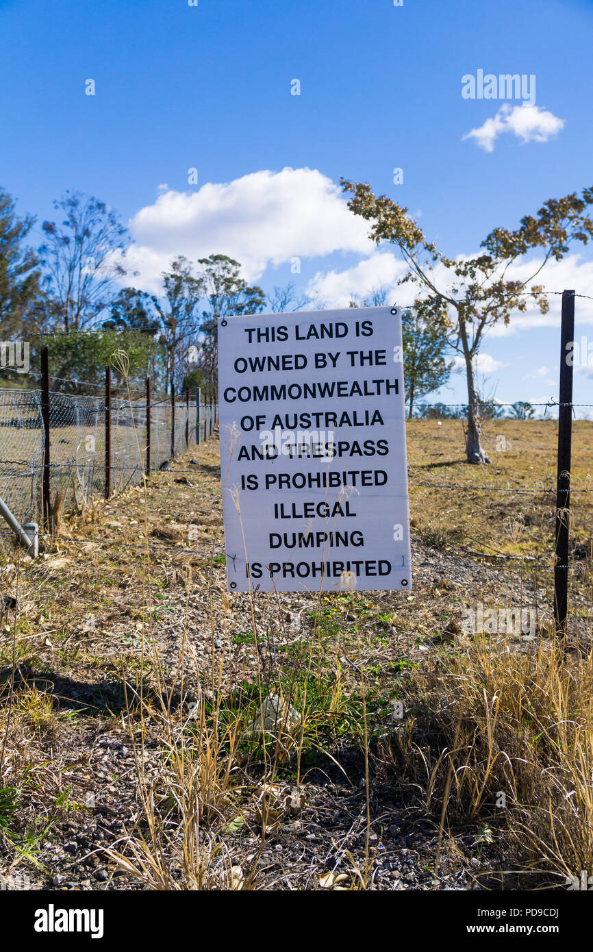 Terrain à Badgerys Creek Sydney que sera le site du nouveau Western Sydney Airport Banque D'Images