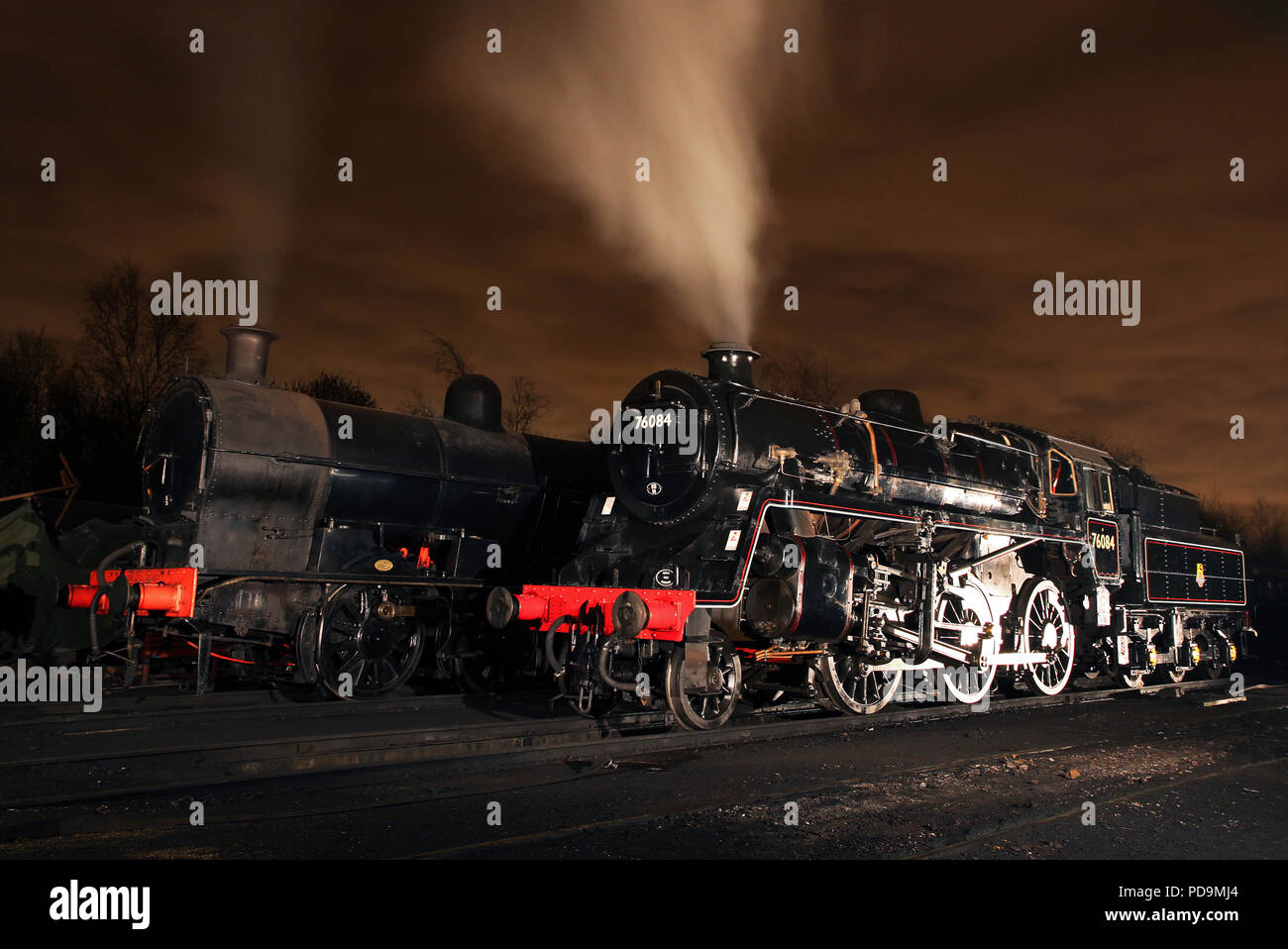 49395 & 76084 sur Buckley wells faire enterrer sur 17.1.14 Banque D'Images