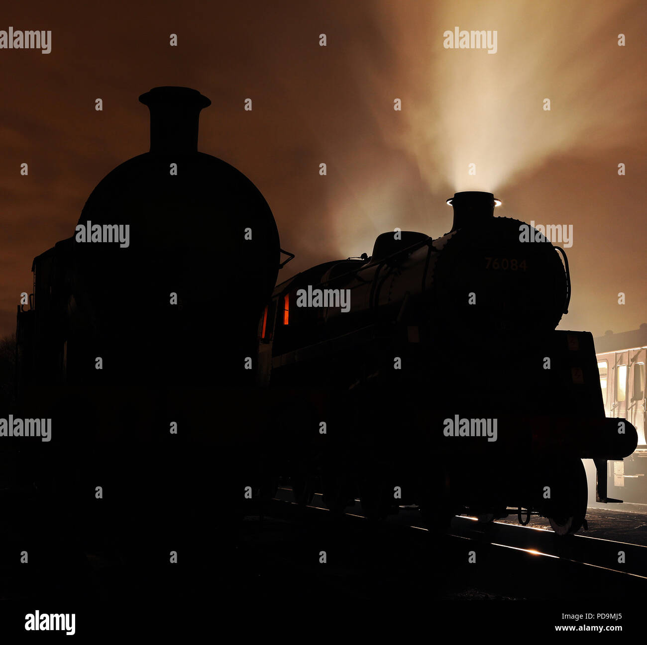 49395 & 76084 sur Buckley wells faire enterrer sur 17.1.14 Banque D'Images