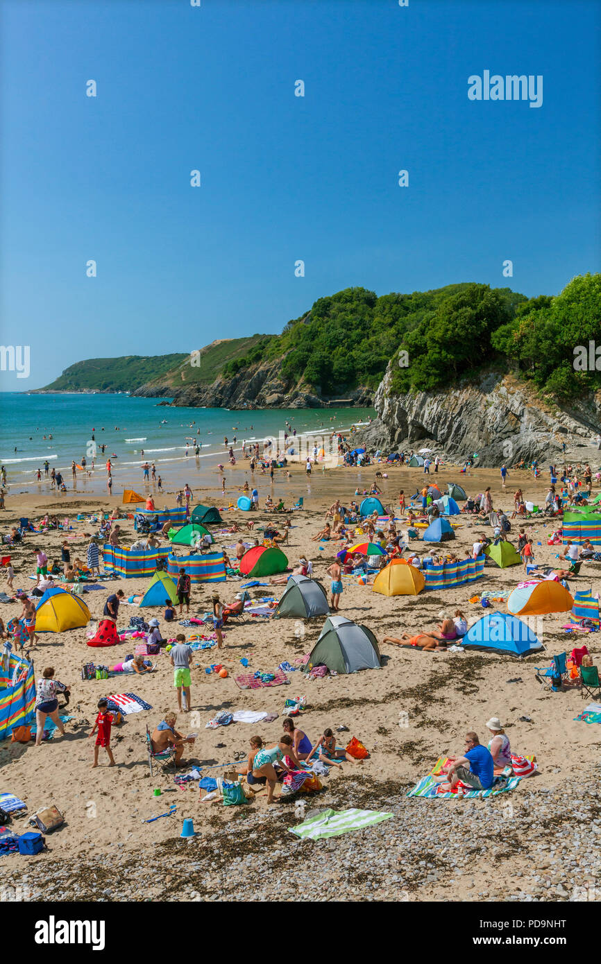 Caswell Bay, Gower, Pays de Galles, Royaume-Uni Banque D'Images