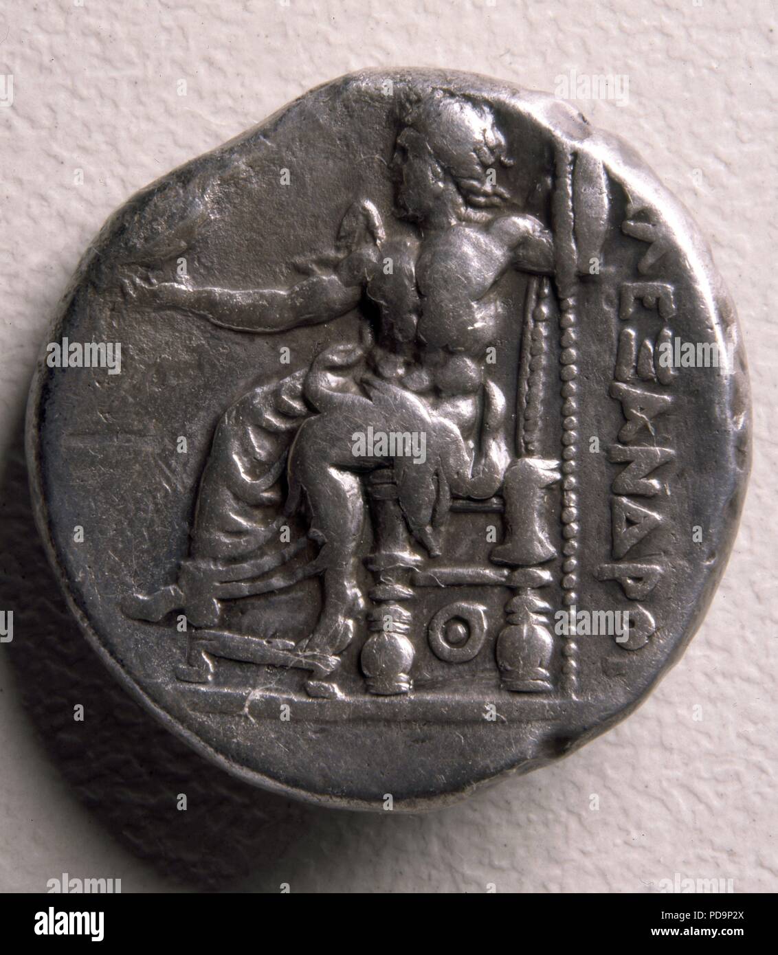 MONEDA-TETRADRACMA R(502) ALEJANDRO MAGNO-REVERSO 24 MM. Emplacement : Fabrica Nacional de Moneda y Timbre-COLECCION, MADRID, ESPAGNE. Banque D'Images