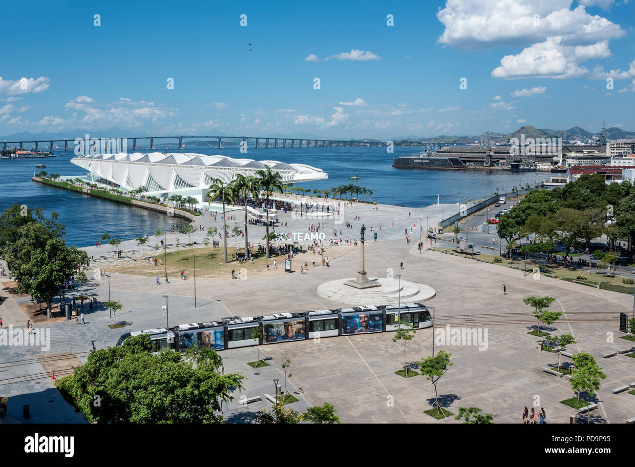 Rio de Janeiro, Brésil - le 4 janvier 2017, le Musée de demain (Demain), le musée conçu par l'architecte espagnol Santiago Calatrava, à Rio de Janeiro Banque D'Images
