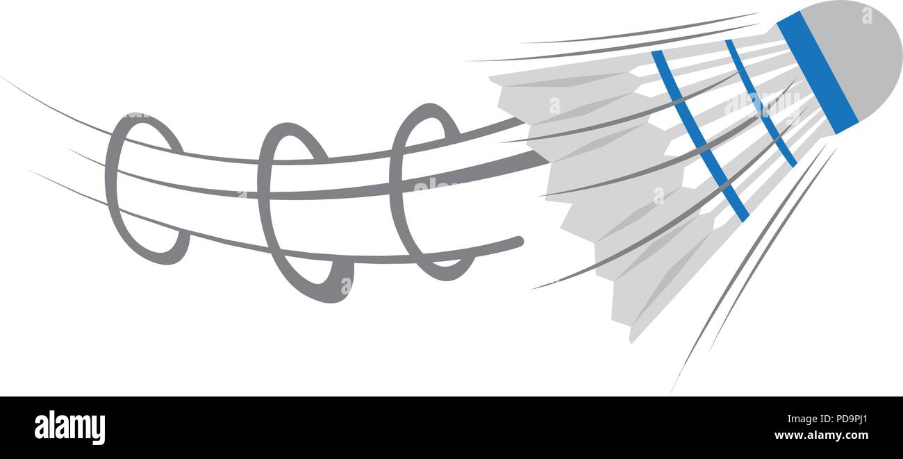 L'icône de volant de badminton isolés Illustration de Vecteur