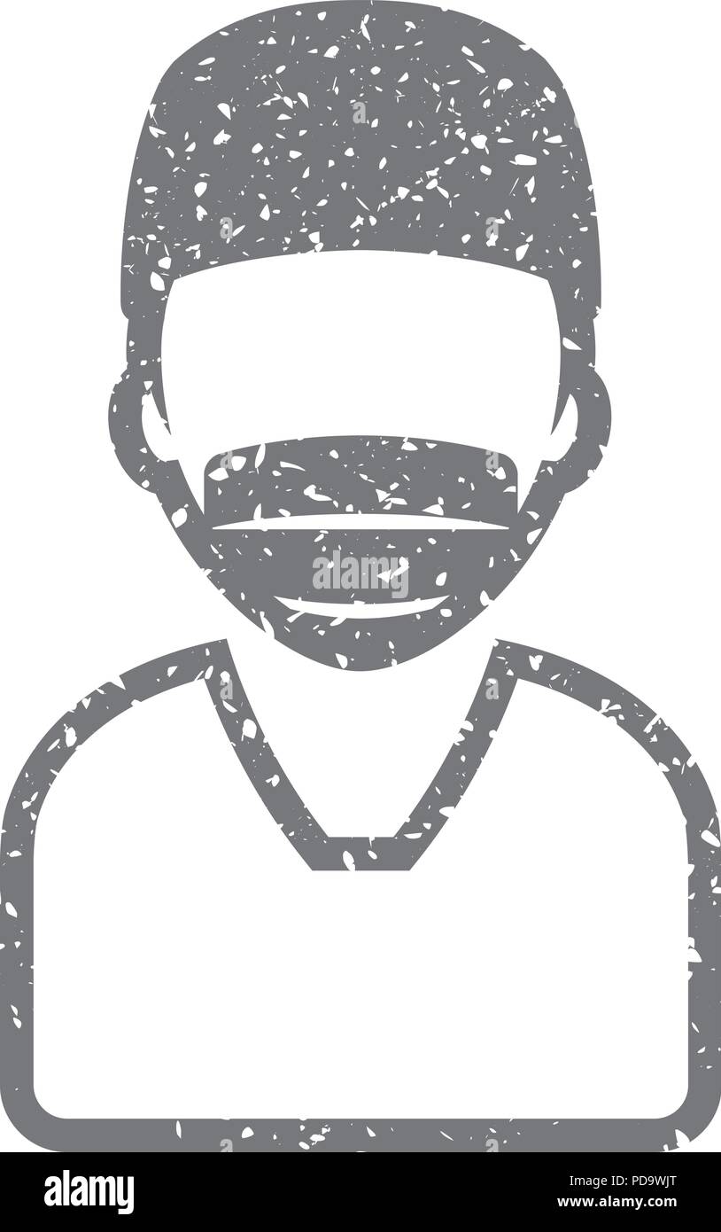 L'icône Grunge - chirurgien Illustration de Vecteur