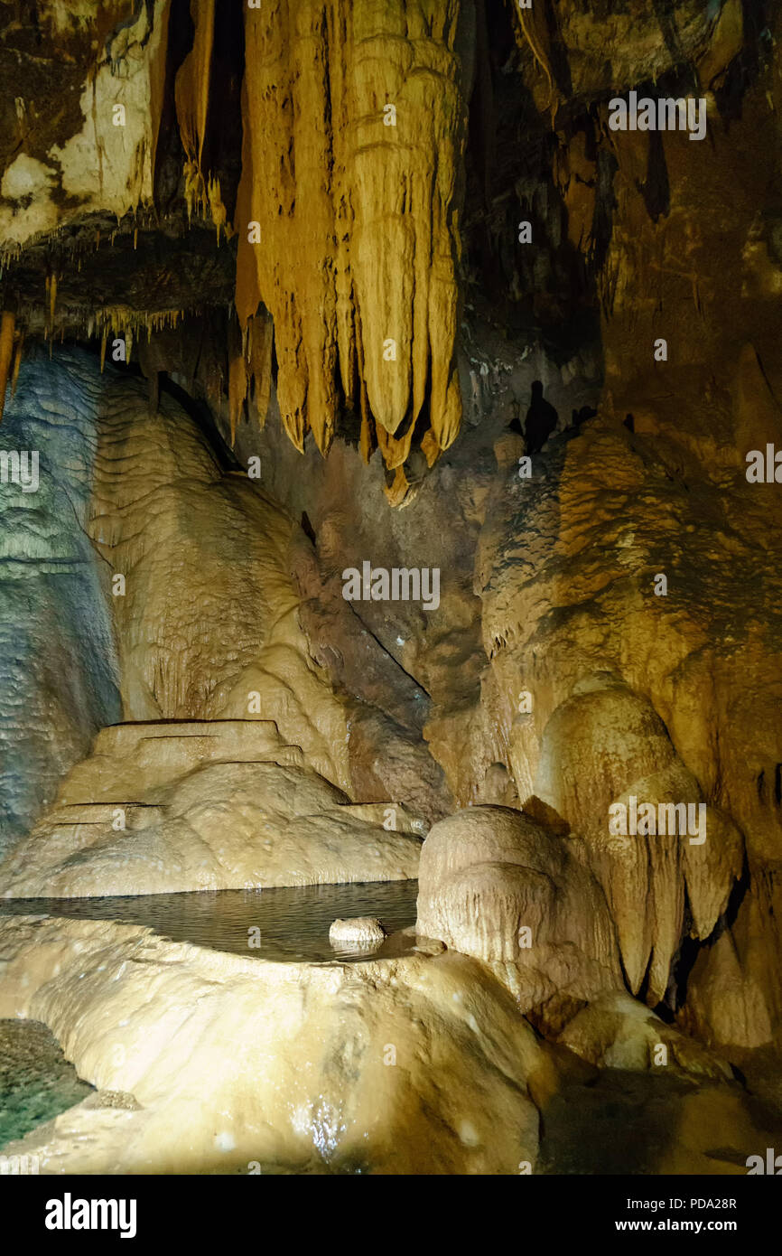 La grotte de Su Mannau est situé sur le territoire de la municipalité de Fluminimaggiore, dans le sud de la Sardaigne. Banque D'Images