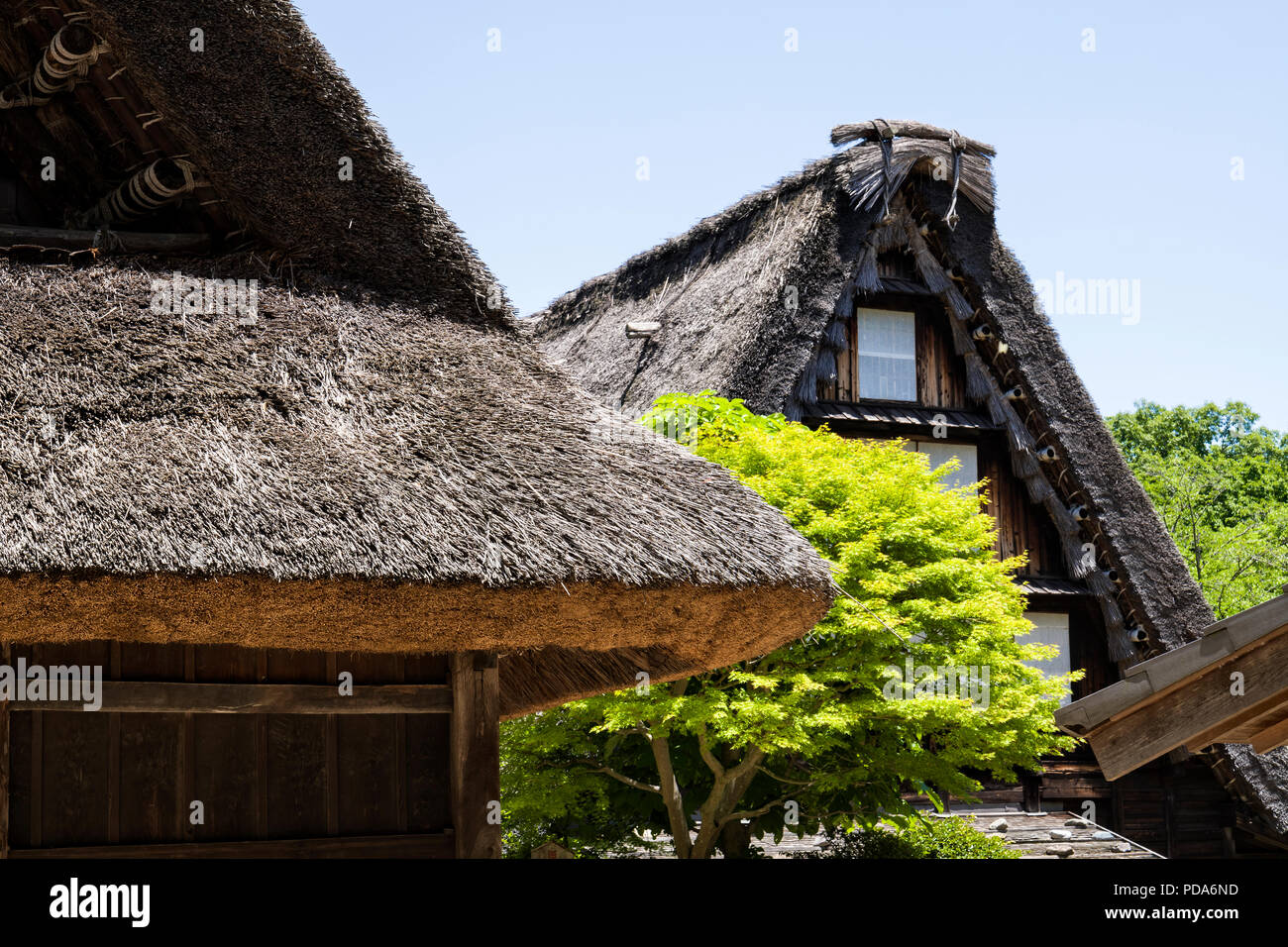 Le Japon, l'île de Honshu, le Kanto, Kawasaki, le Nihon Minka-en, historiques et patrimoniaux Musée de la vie japonaise, maison du 18e siècle . Banque D'Images