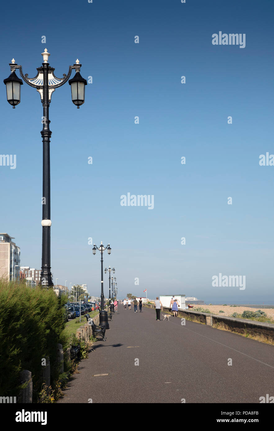 Promenade Worthing West Sussex Banque D'Images