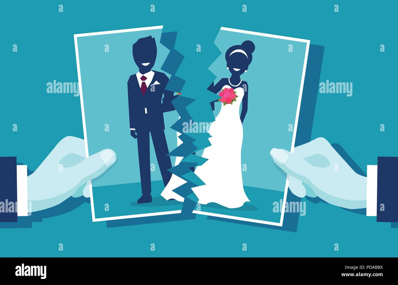 Divorce photo Banque d'images vectorielles - Alamy