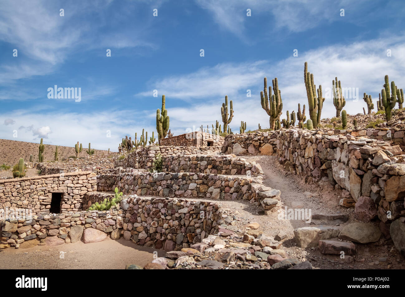 Pucara de Tilcara ruines pré-inca - Tilcara, Jujuy, Argentine Banque D'Images