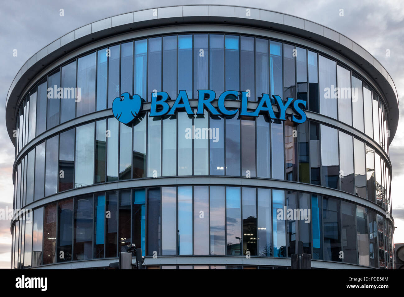 Barclays asset management et panoplie d'AC à Newcastle Banque D'Images