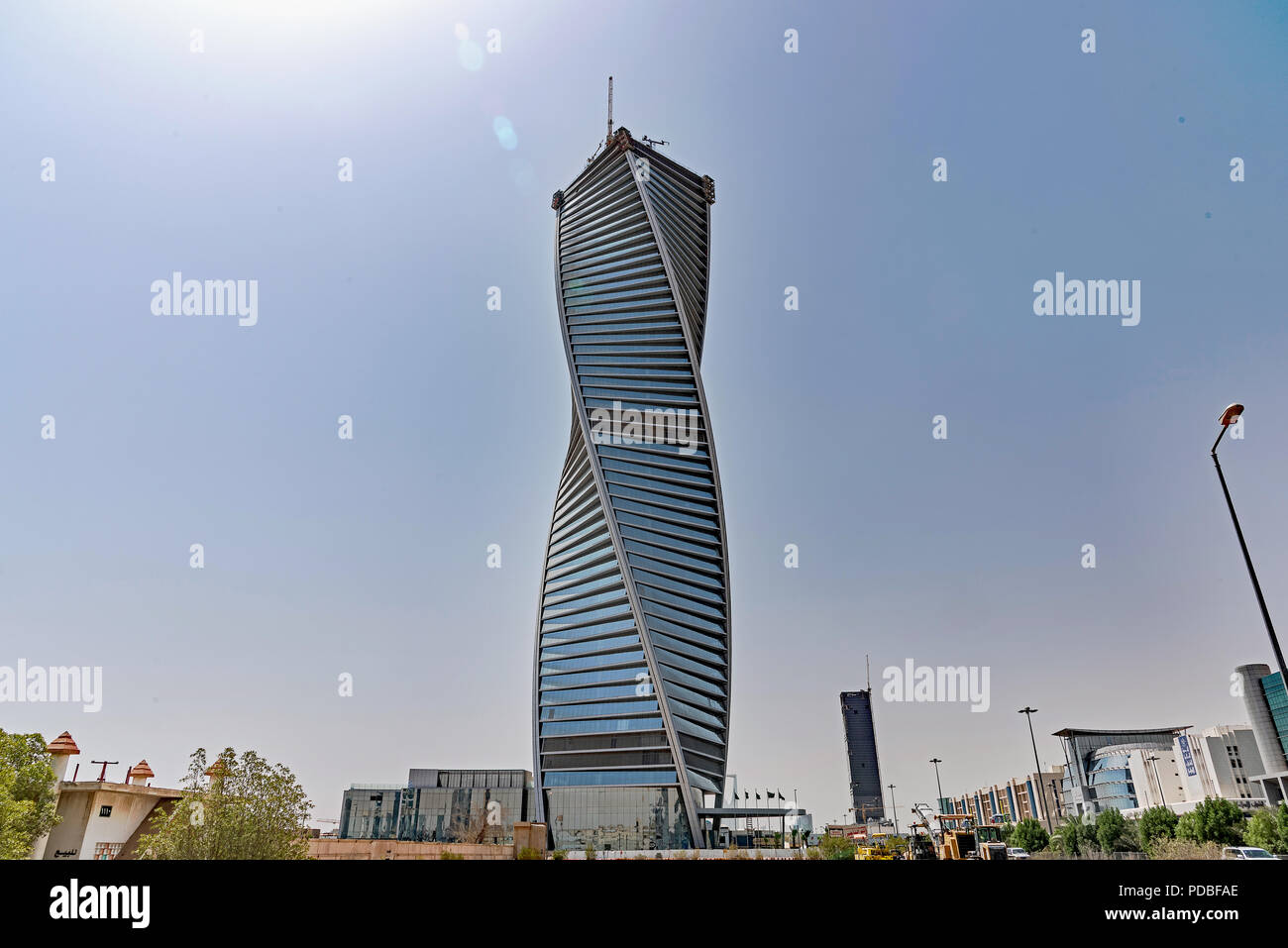 Twisty Tower Building à Riyadh, Arabie Saoudite Banque D'Images