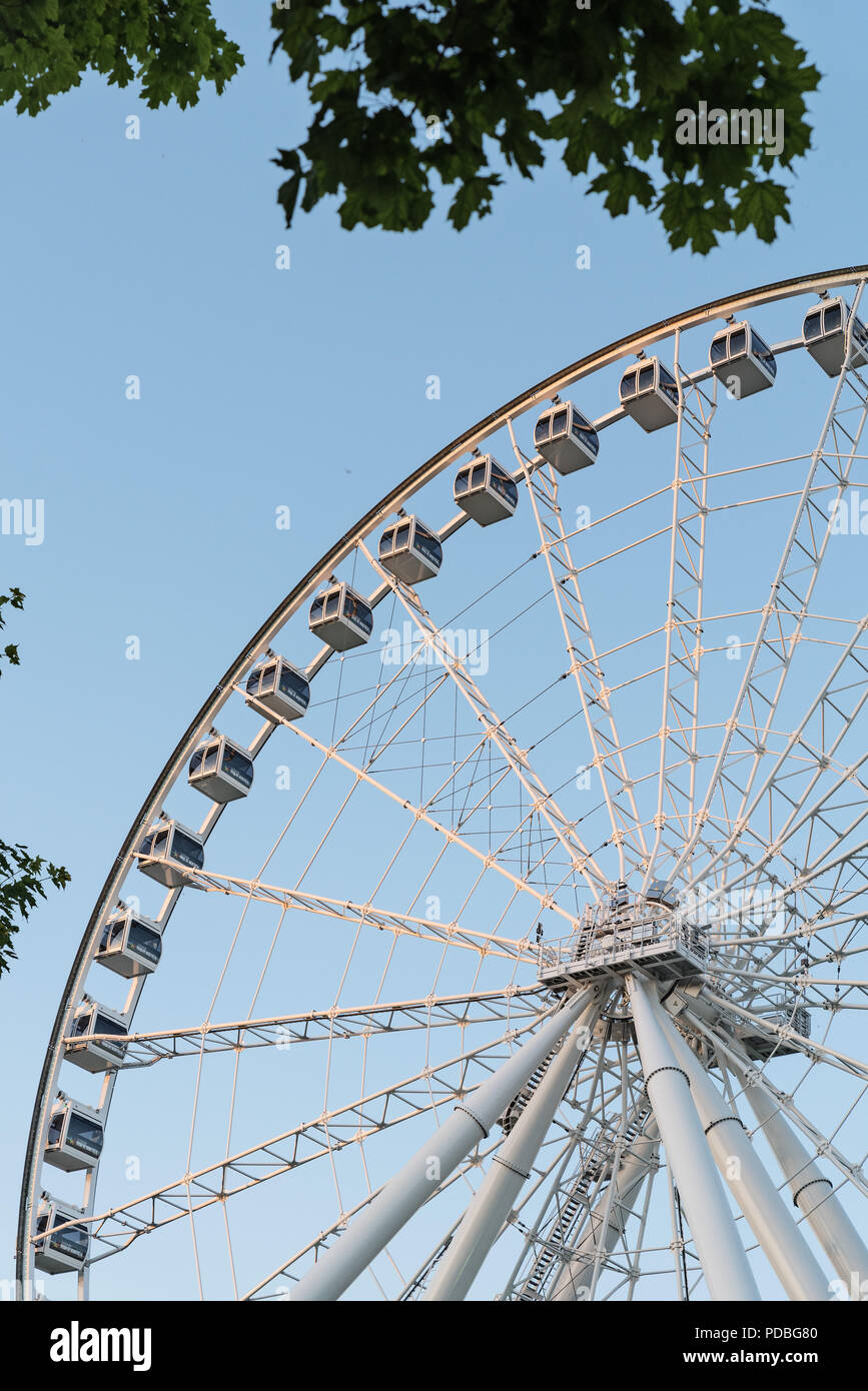 Détail de l'Observation de Montréal - Vieux Port roue - Montréal - Québec - Canada Banque D'Images