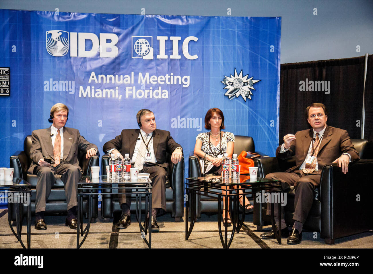 Miami Beach Florida,Convention Center,centre,Inter America Development Bank,banques,BID,réunion annuelle,Amérique latine,Caraïbes,financement,soci Banque D'Images