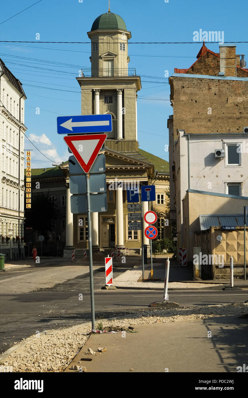 Riga, capitale de la Lettonie, Pays Baltes, Août 2018 Banque D'Images